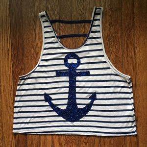 Anchor crop top
